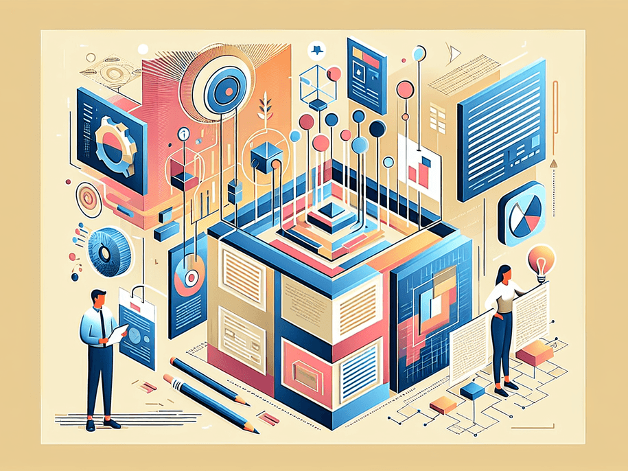 A professional abstract illustration representing the concept of Understanding the Editorial Process in Data Analytics.V...
