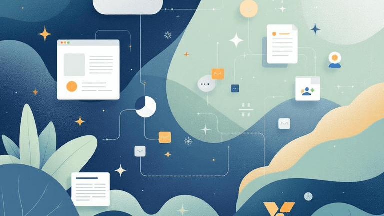 A professional blog header illustration for an article about Automation & n8n. Context: Every day, somewhere, a solopreneu...