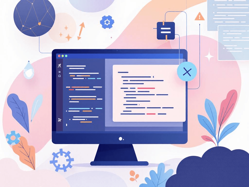 A professional abstract illustration representing the concept of Why AI-Generated Code Fails Differently in App QA & Vibe ...
